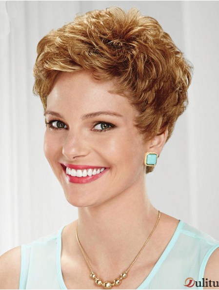 Boycuts ondulés recadrés Sassy Blonde Lace Front Wigs