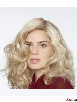 Perruques bouclées synthétiques blondes bouclées 100% attachées à la main