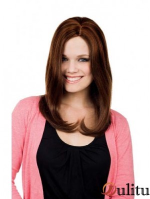Droite sans frange Longues Auburn Online Lace Front Wigs