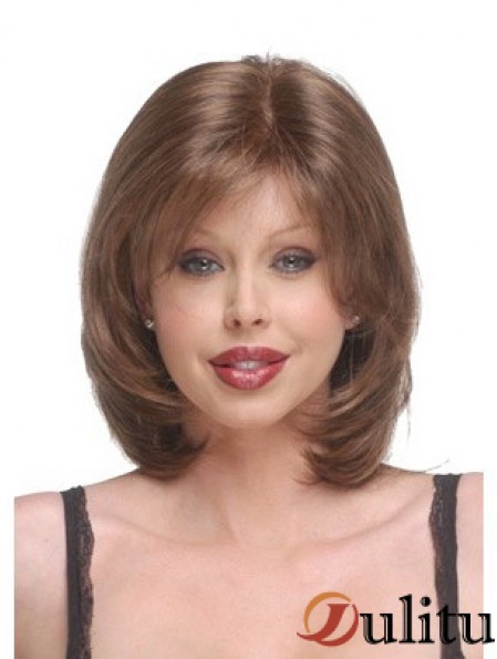 Capless menton longueur droite Auburn Discount Bob perruques