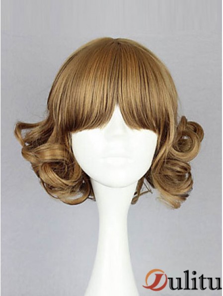Capless menton longueur ondulée blonde incroyable bob perruques