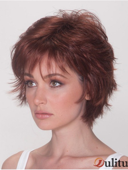 Les meilleures perruques avec un style droit sans couleur synthétique Auburn