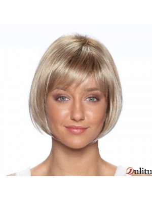 9 pouces meilleures perruques courtes blondes droites bobs