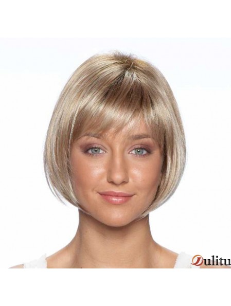 9 pouces meilleures perruques courtes blondes droites bobs