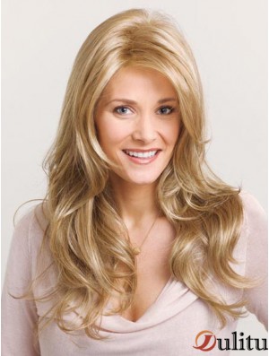 Incroyable Blonde Ondulée Layered Capless Longues Perruques