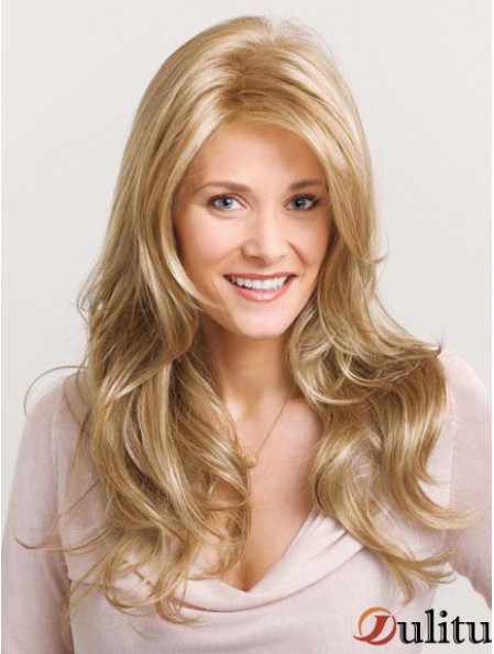 Incroyable Blonde Ondulée Layered Capless Longues Perruques