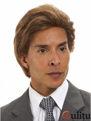 Cheveux humains droits monofilament bruns courts remy humains