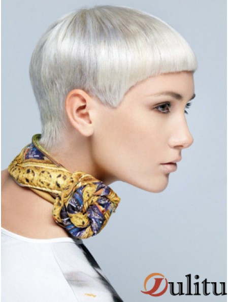 Lace Front Boycuts Short Straight 8 pouces Perruques de mode incroyables
