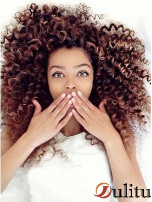 Perruques femmes afro-américaines avec dentelle avant Kinky Style couleur marron