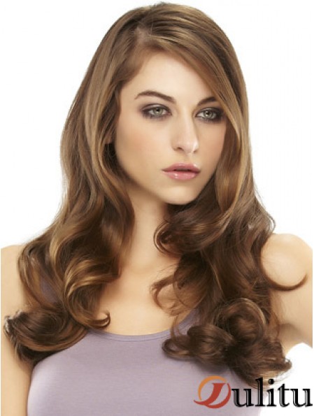 Auburn Wavy Long Hair Falls & Half pas cher
