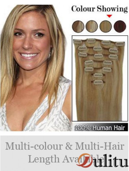 Pince à cheveux blonde remy droite durable dans les extensions de cheveux
