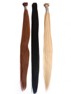 Extensions de trame de coiffures Auburn de cheveux humains remy droits