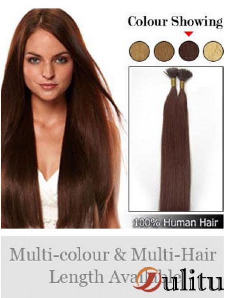 Auburn Straight Stick / I Tip Hair Extensions