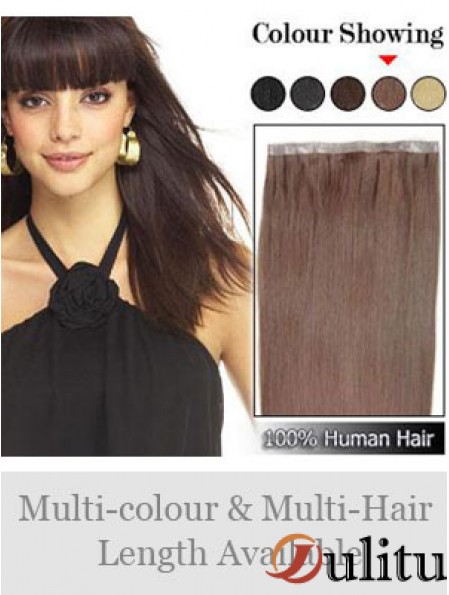 Extensions de trame à prix réduits Auburn de cheveux humains remy raides