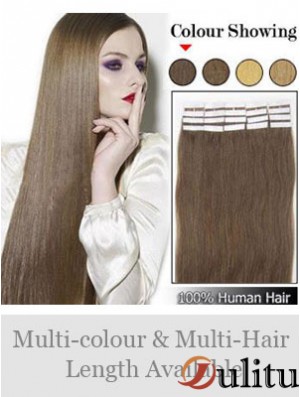 Bande droite exquise droite de cheveux de Remy de Brown dans des prolongements de cheveux