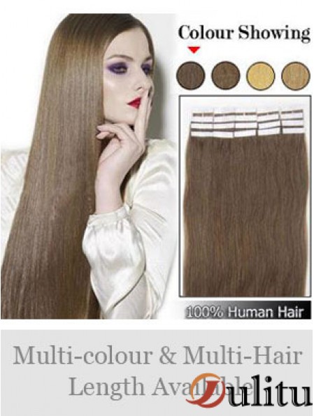 Bande droite exquise droite de cheveux de Remy de Brown dans des prolongements de cheveux