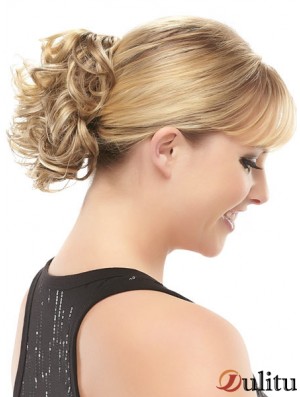 Morceaux de cheveux chignon blond