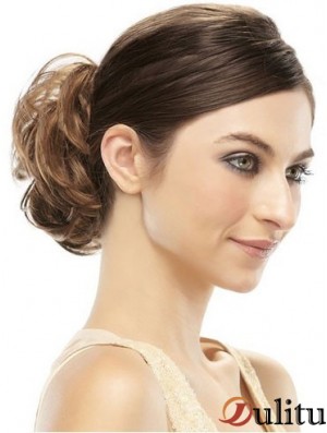 Enveloppement de cheveux chignon brun