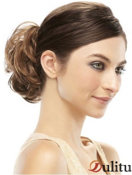 Enveloppement de cheveux chignon brun