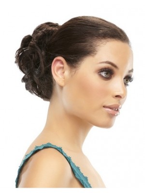 Enveloppement de cheveux humains bruns